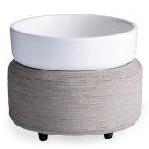 Grey and White 2-in-1 Candle and Fragrance Warmer